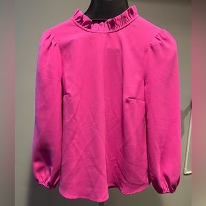 J. Crew hot pink blouse